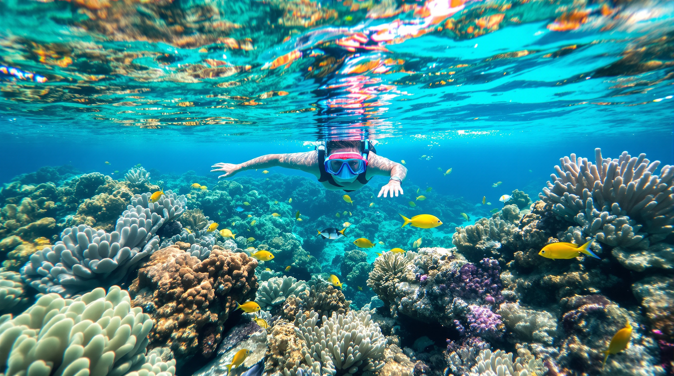Snorkeling dans le lagon de Saint-Gilles-les-Bains La Réunion